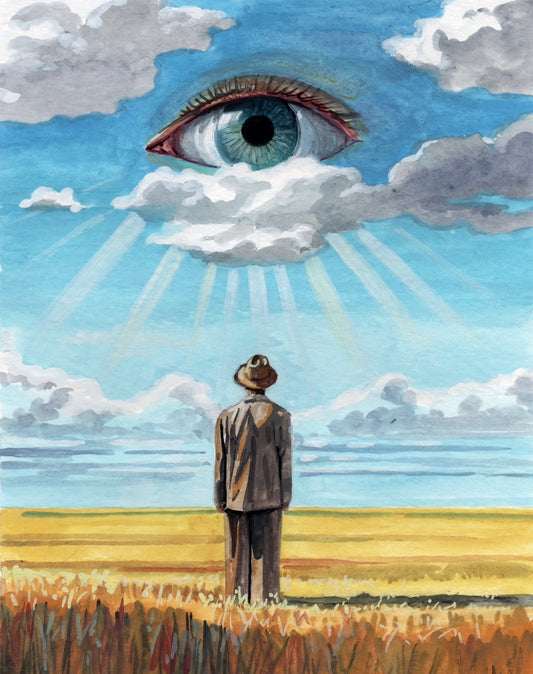 Charles Looks Up 6x8