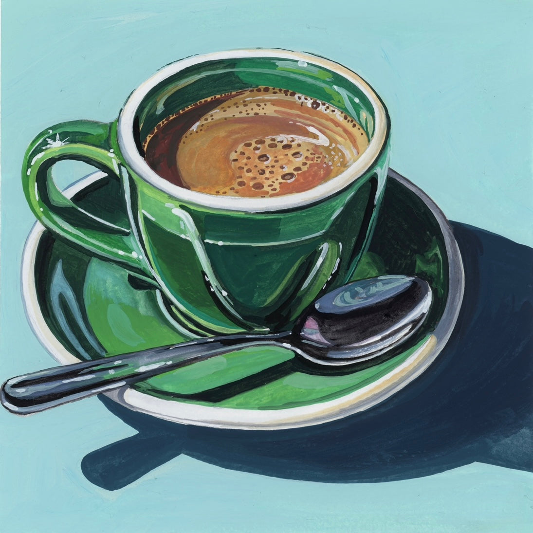 Coffee With Cream Framed 8x8