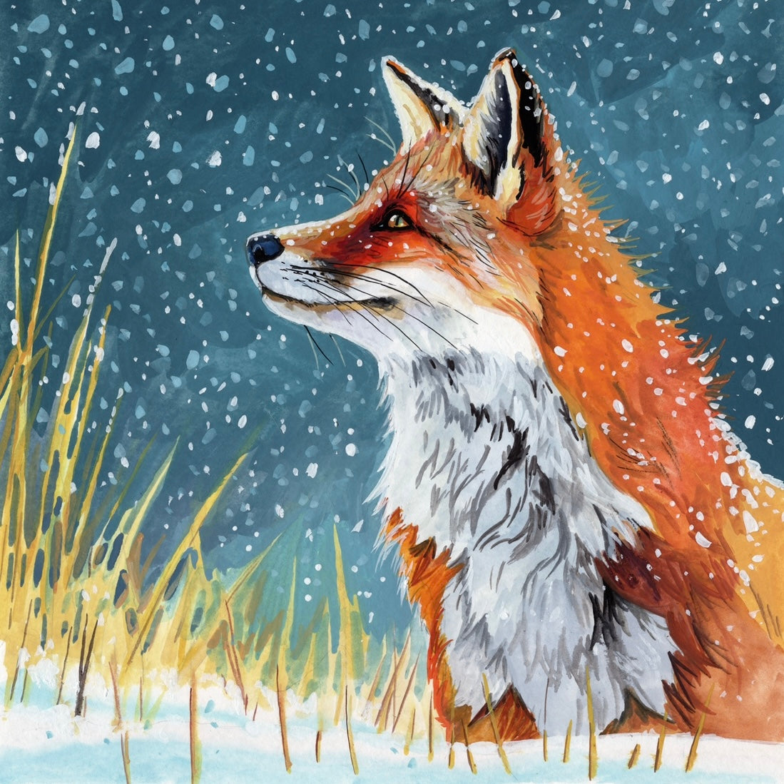 Fox in the Flurries 8x8
