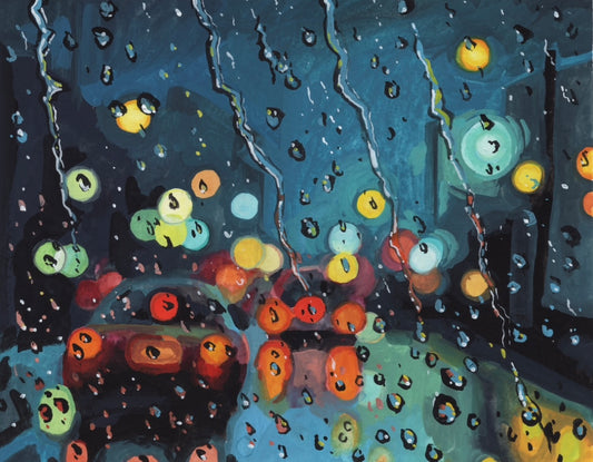 Disco Rain 6x8