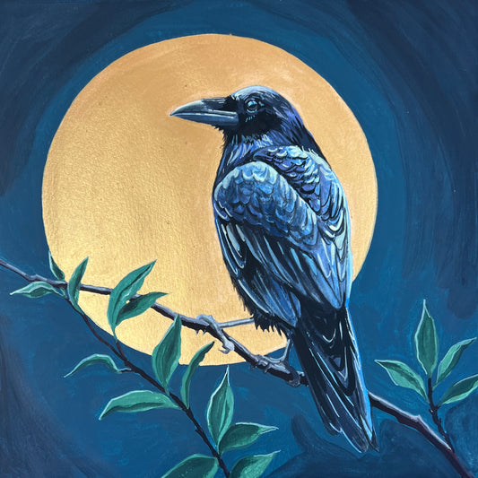 Gilded Moon 12x12
