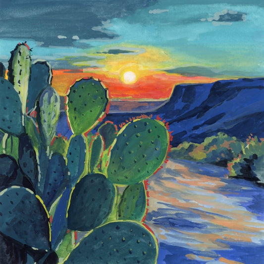 Cactus Sunset