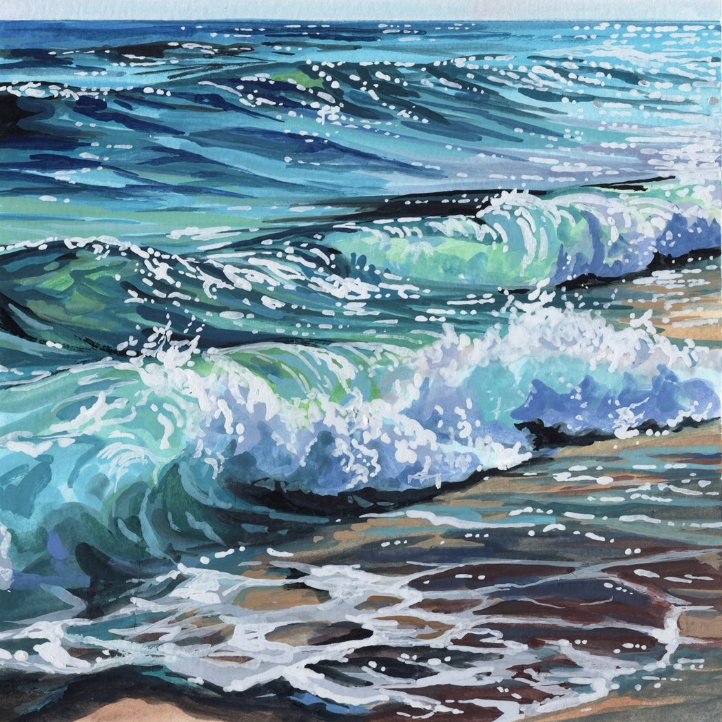 Sea Glass Morning 8x8