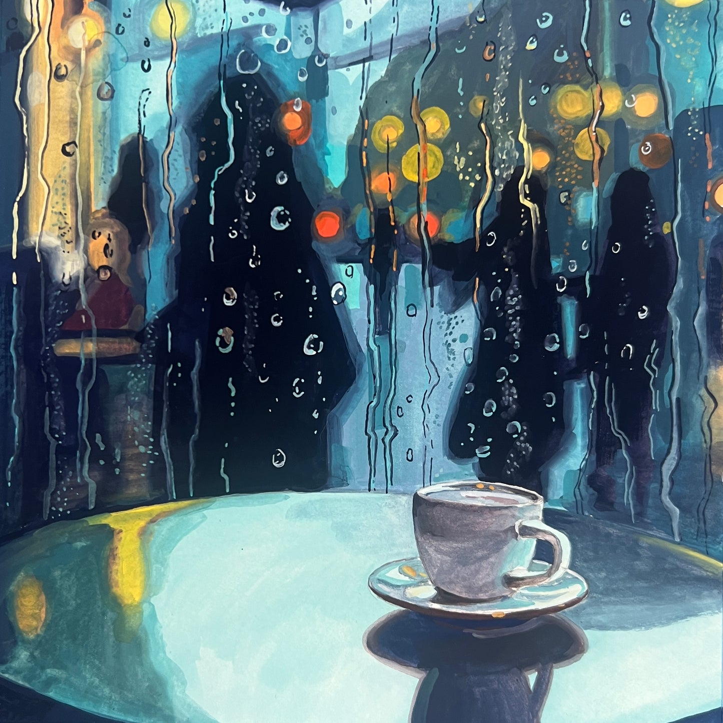 Rainy Day Café 8x8