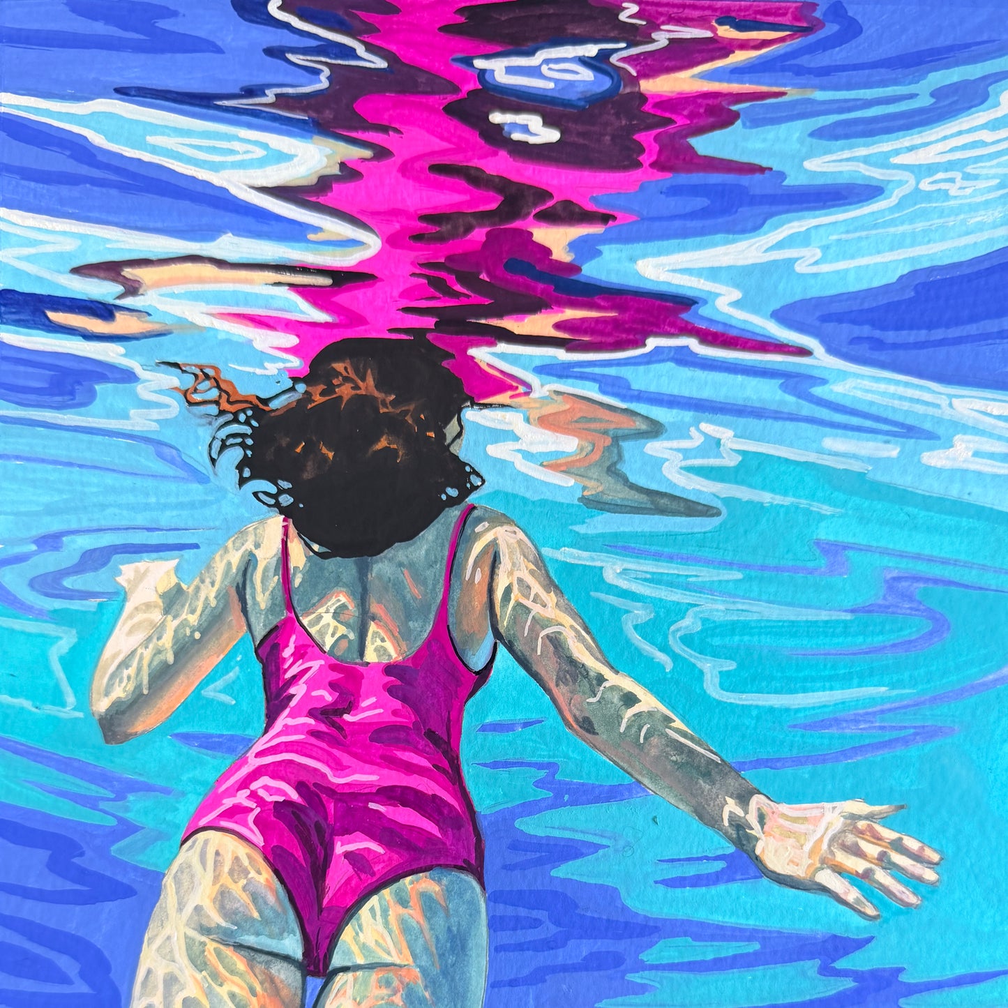 Pink Plunge 8x8