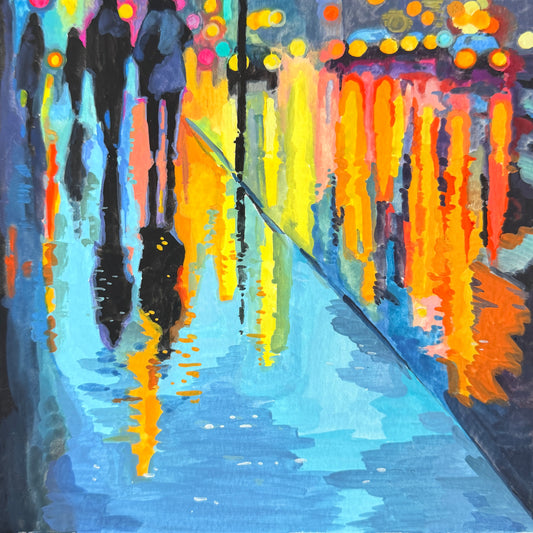 Kaleidoscope Rain 8x8