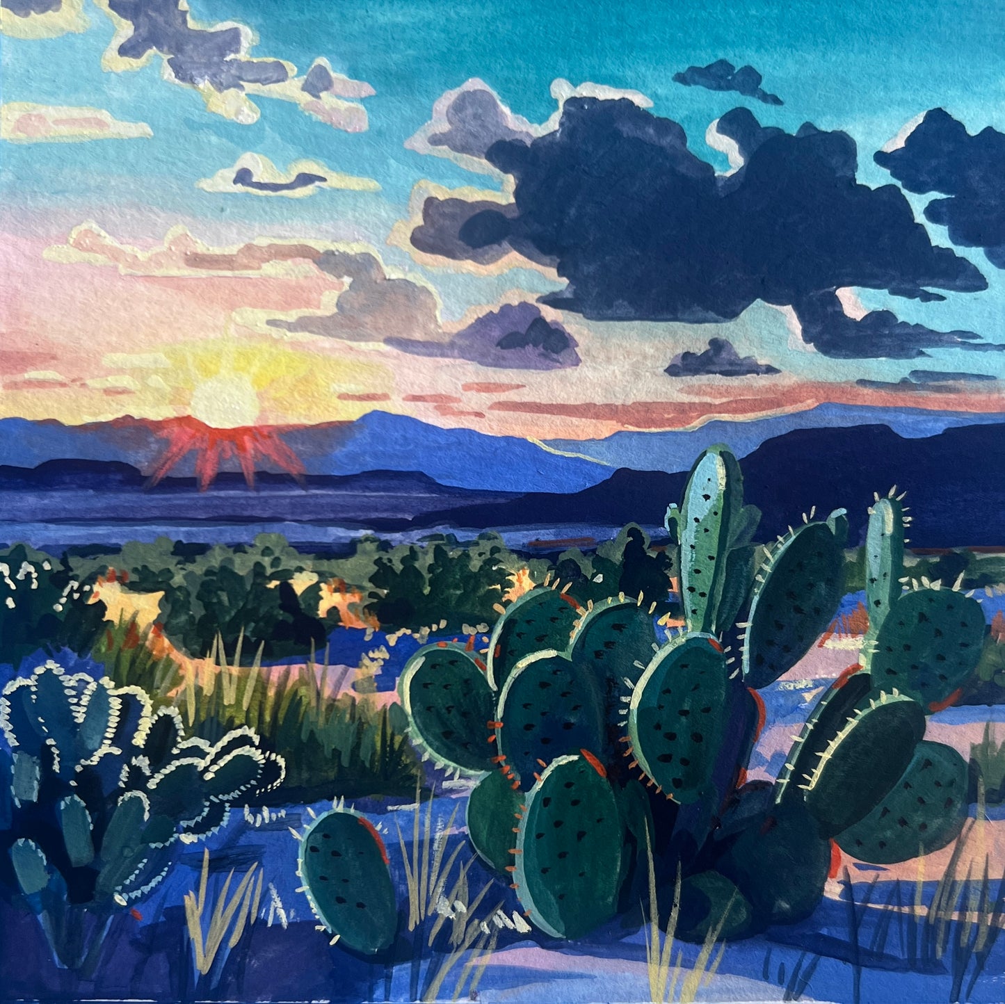 Prickly Pear Sunset