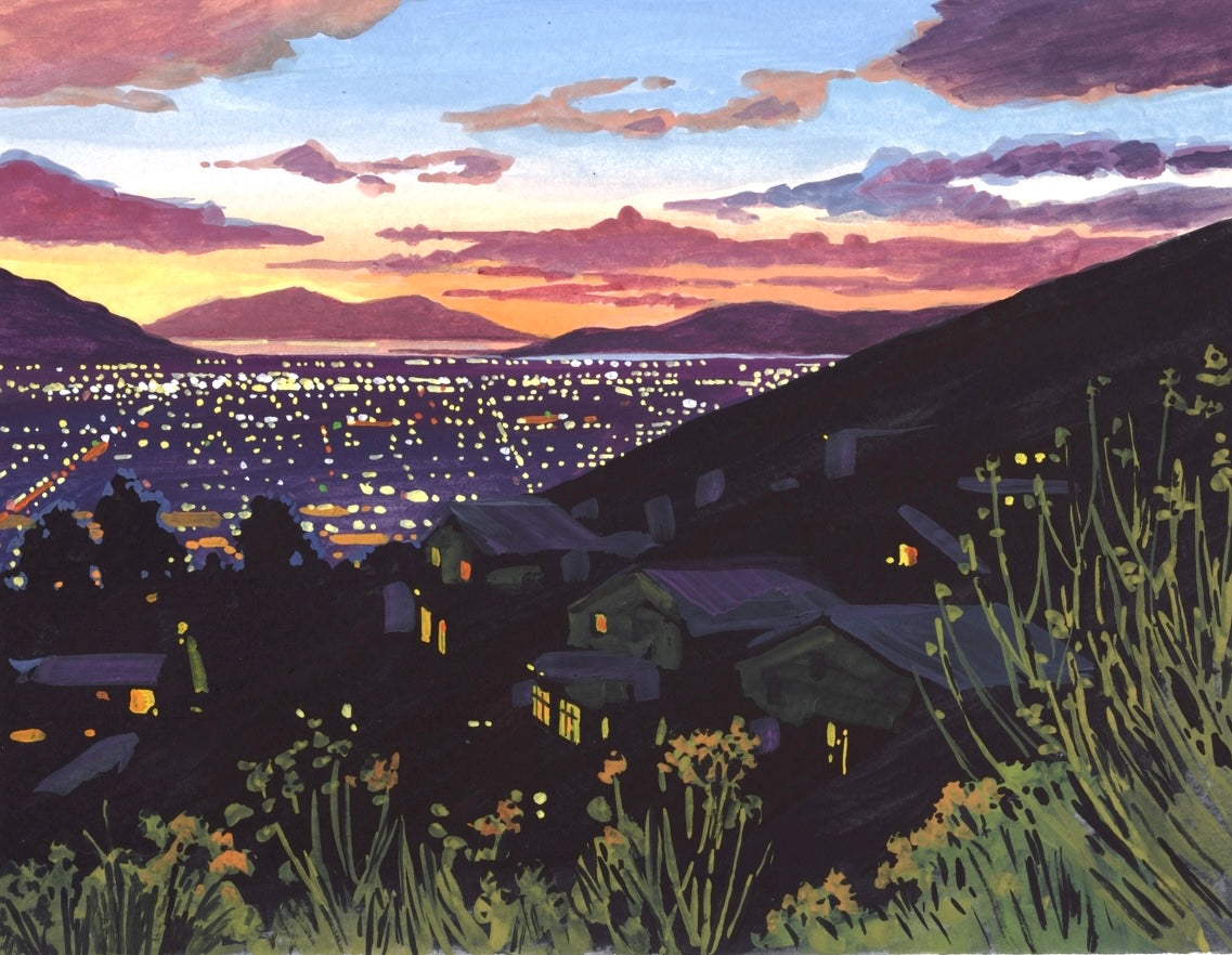 Valley at Dusk 8x10