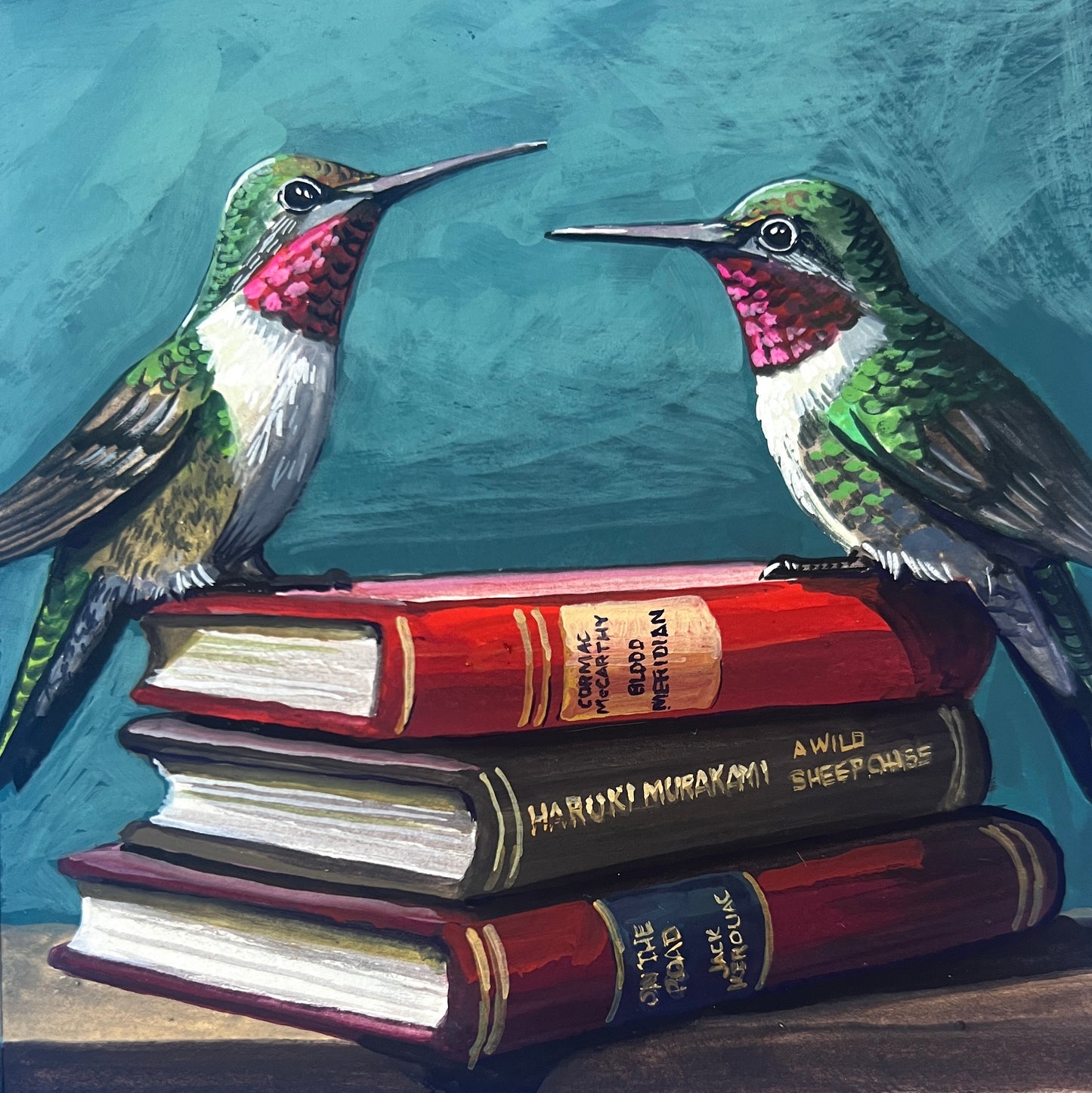 Books and Hummingbirds commission