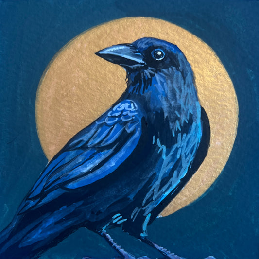 Mini Crow and Moon