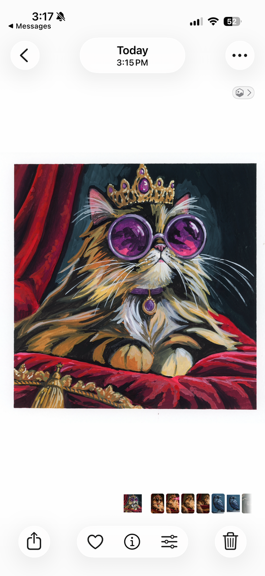 Princess Donut the Queen Anne Chonk 8x8