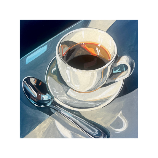 Saturday Coffee 8x8 Print