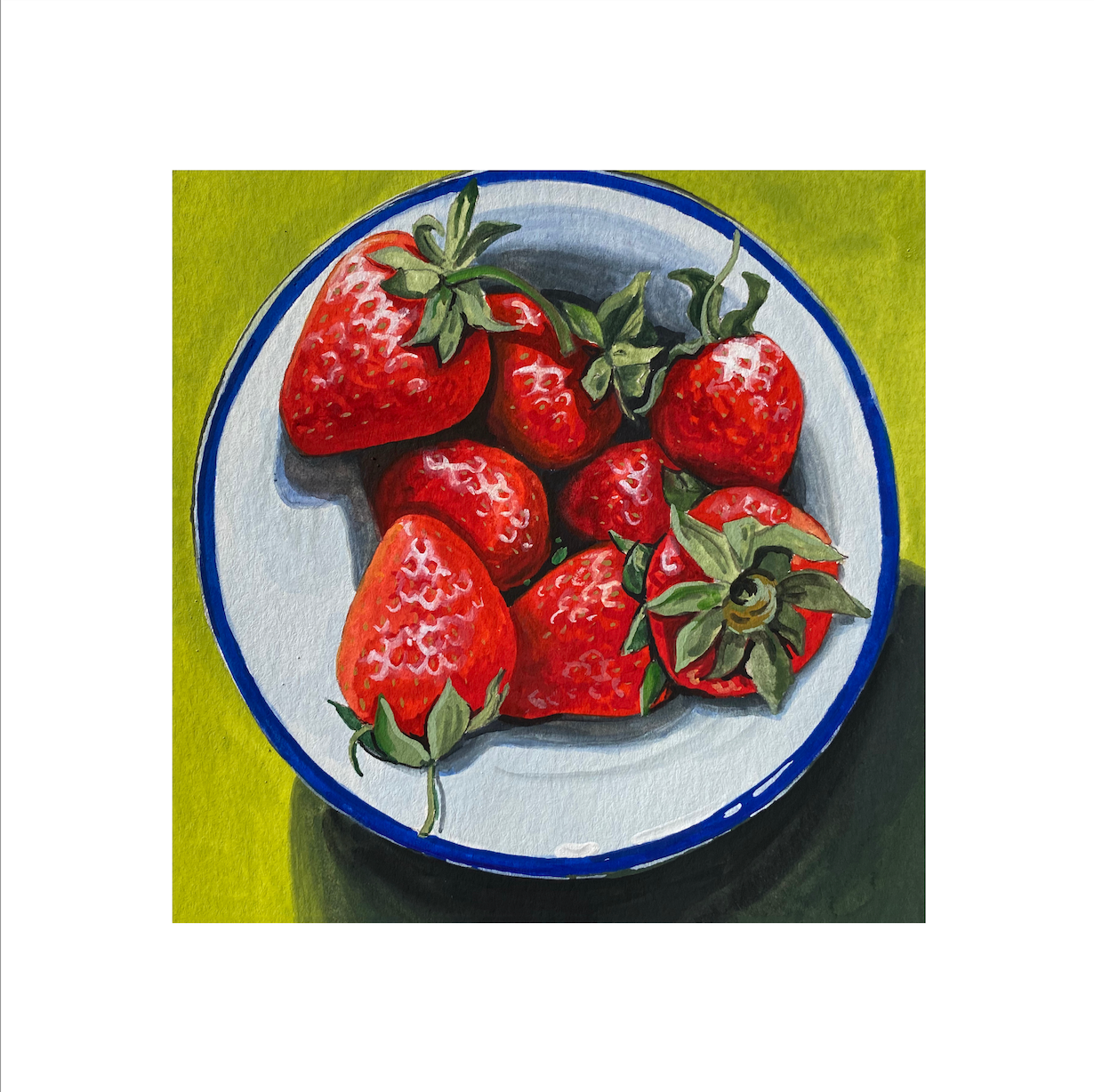 Bowl of Strawberries Print