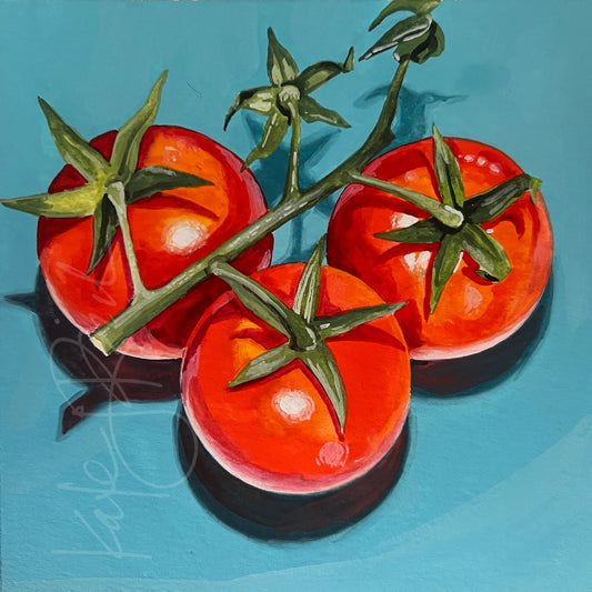 Tomatoes on the Vine Original Painting