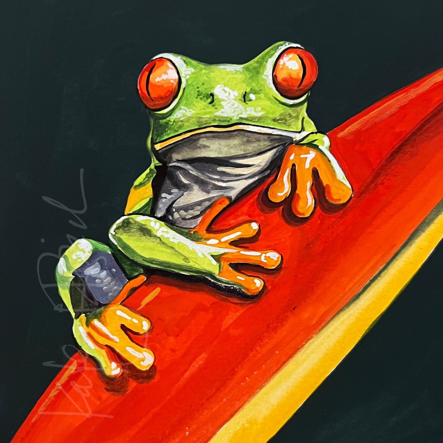 Tree Frog Original Painting