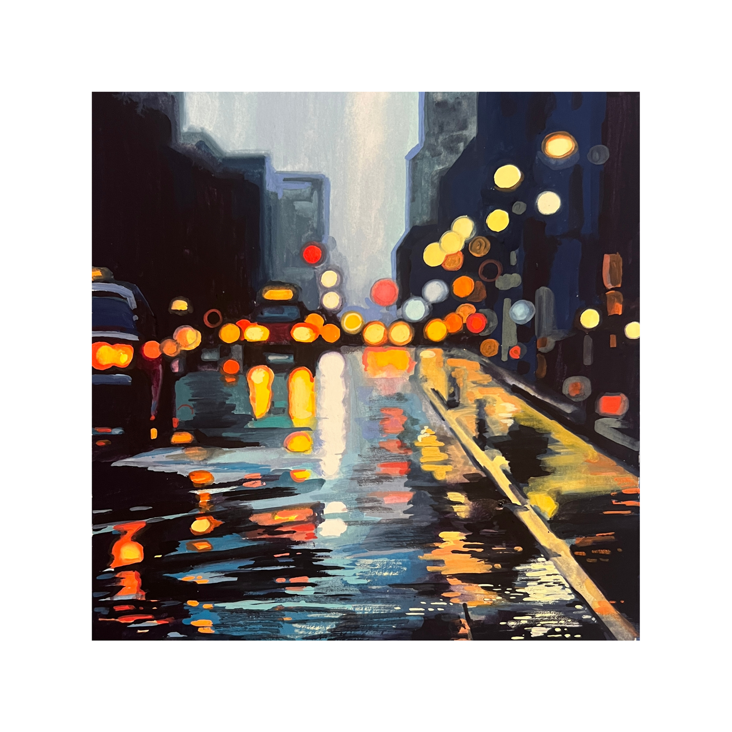 Urban Rain 8x8 Print