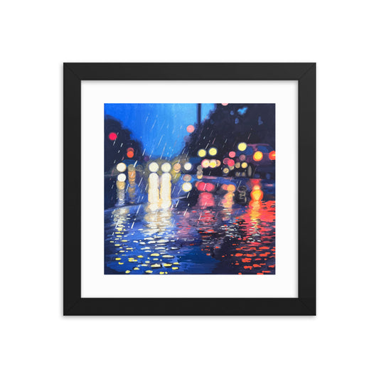 Twilight Rain Framed Print