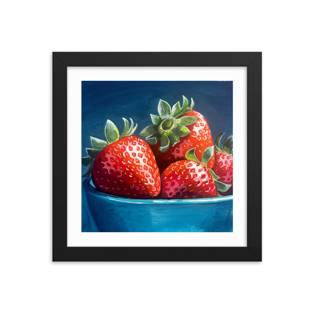 Strawberries Framed Print