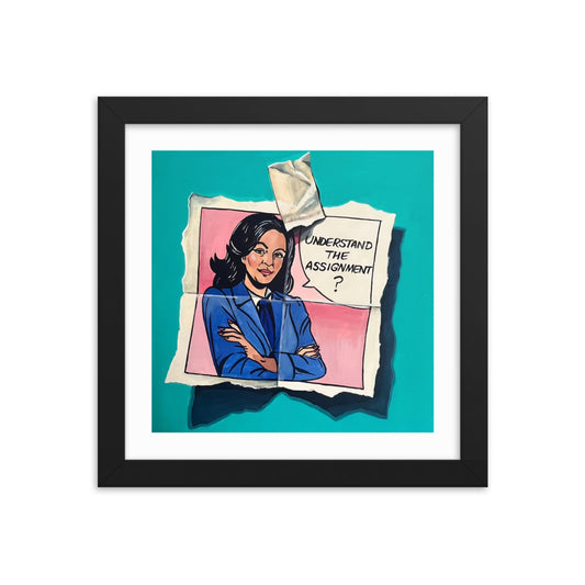 Understand the Assignment Framed Print