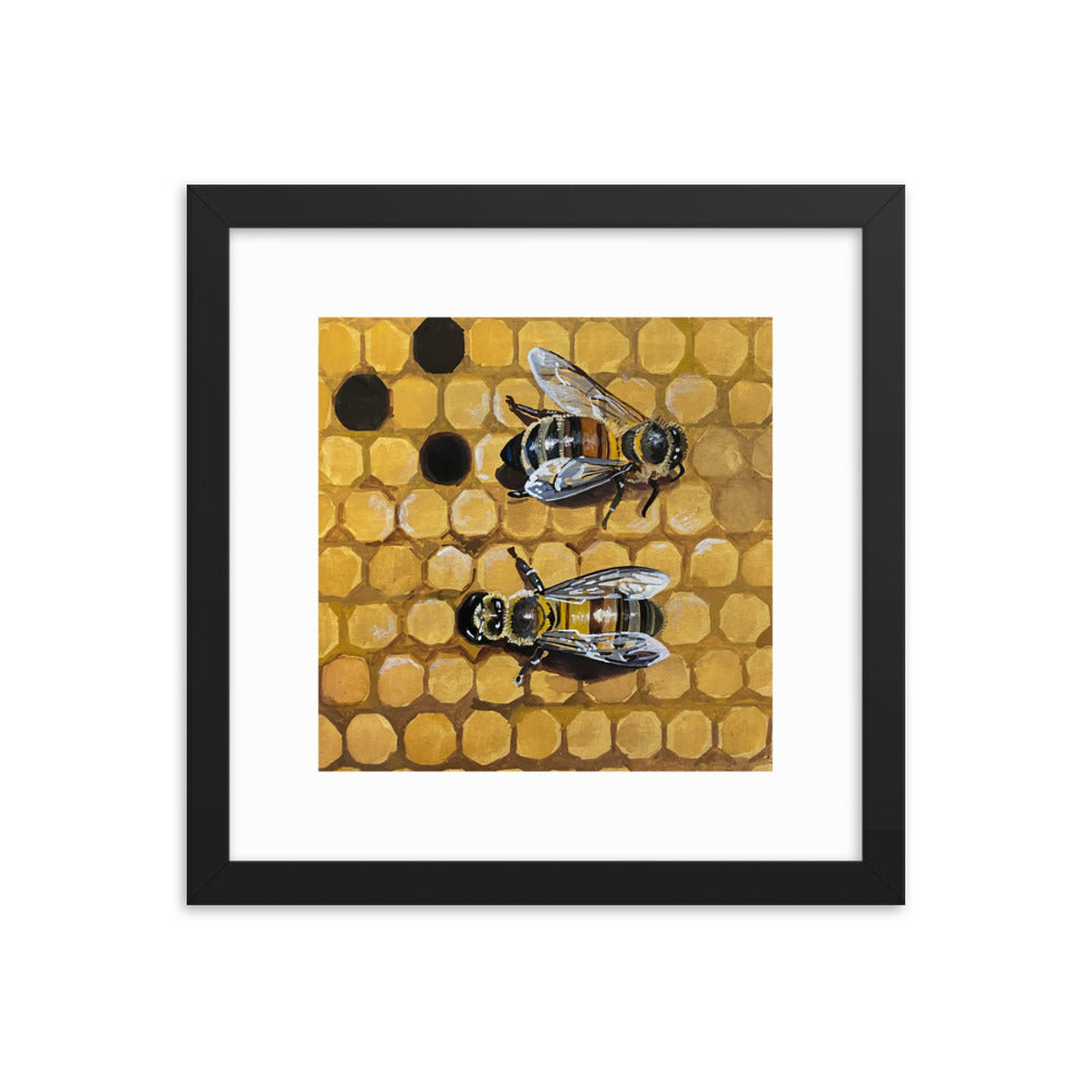 Bees Framed Print