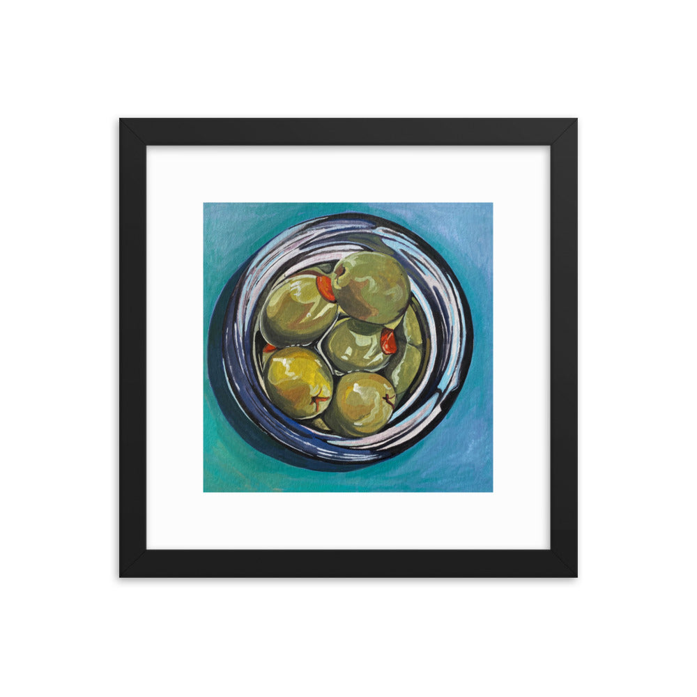 Jar of Olives Framed Print