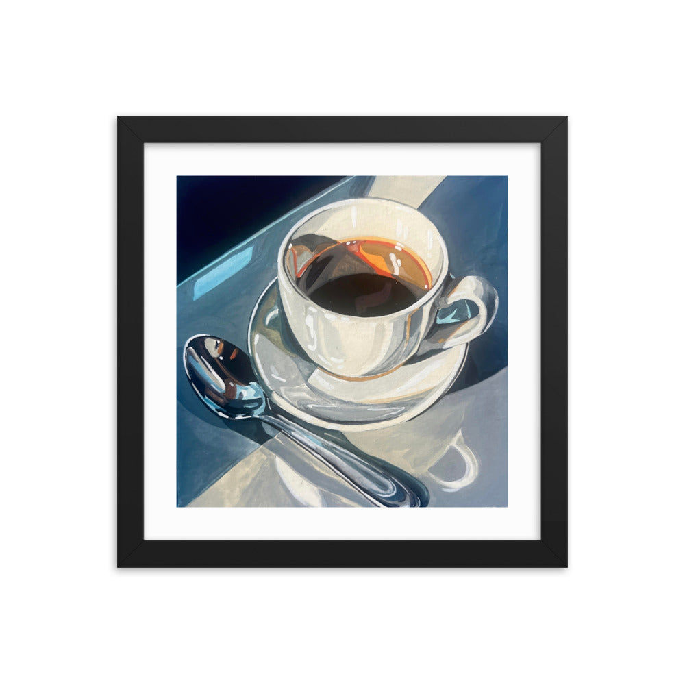 Saturday Coffee Framed Print