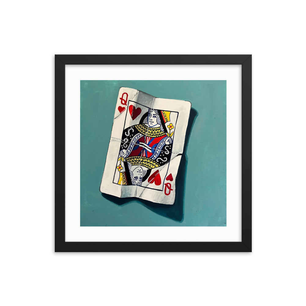 Queen of Hearts Framed Print