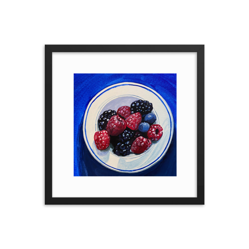 Bowl of Berries Framed Print