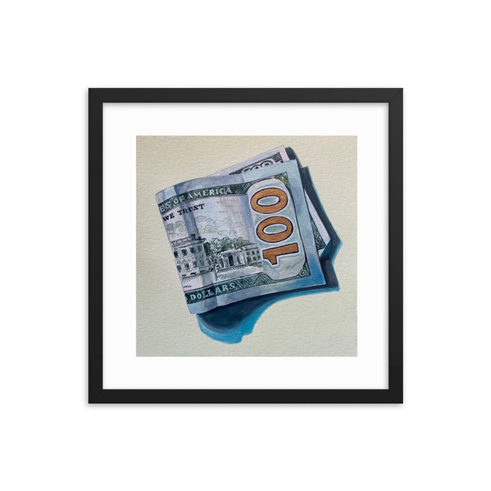 Hundred Dollar Bill Framed Print