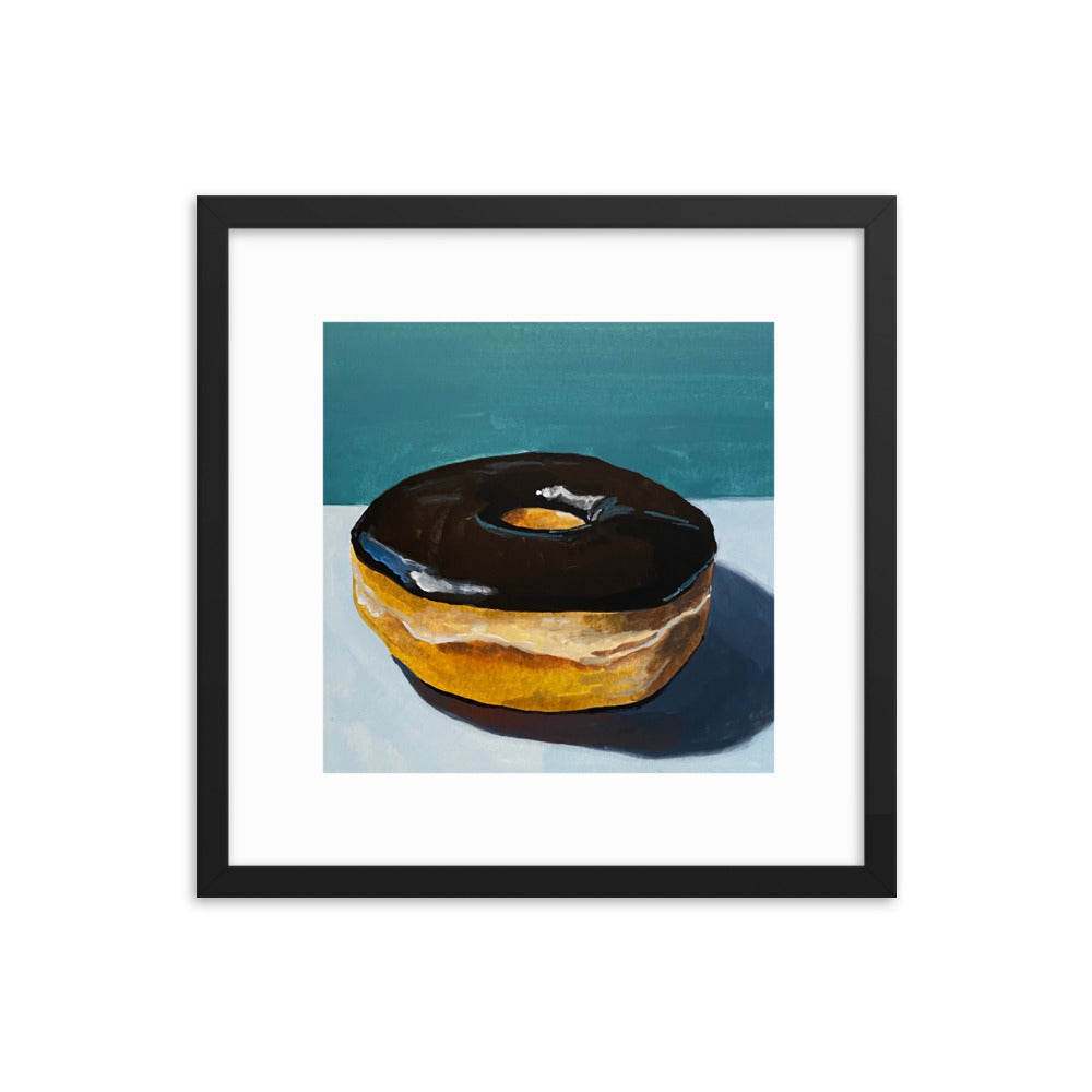 Chocolate Donut Framed Print