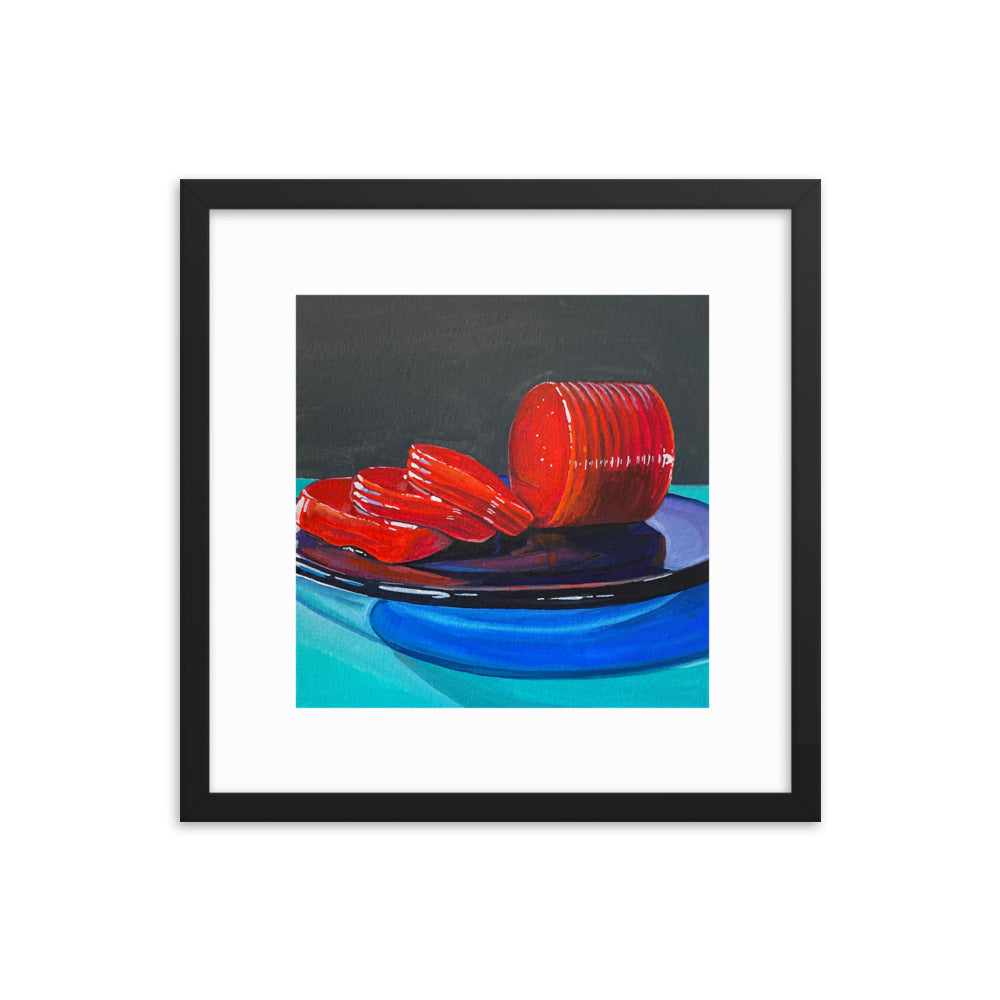 Cranberry Sauce Framed Print