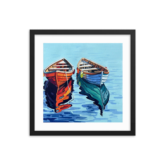 Boats on the Water Framed Print