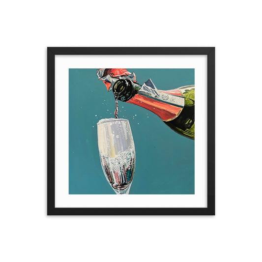 Bubbly Champagne Framed Print