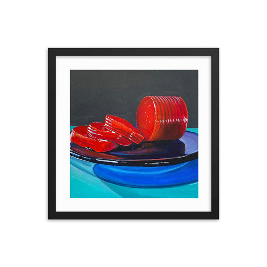 Cranberry Sauce Framed Print