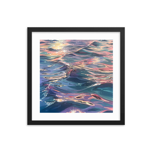 Ocean at Dusk Framed Print