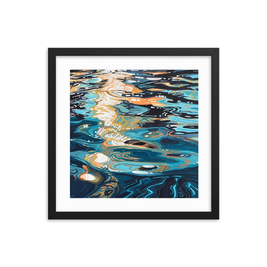 Ocean Reflections Framed Print