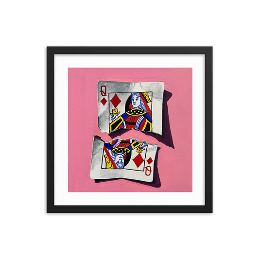 Queen of Diamonds Framed Print