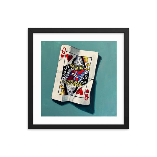 Queen of Hearts Framed Print