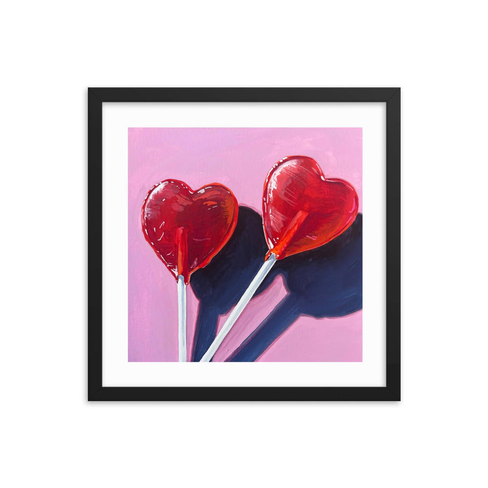 Sweet Hearts Framed Print