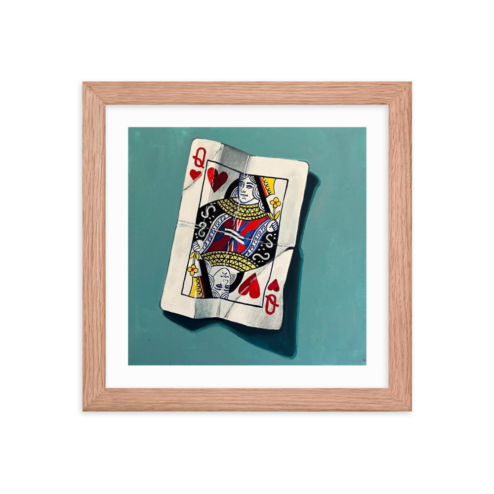 Queen of Hearts Framed Print