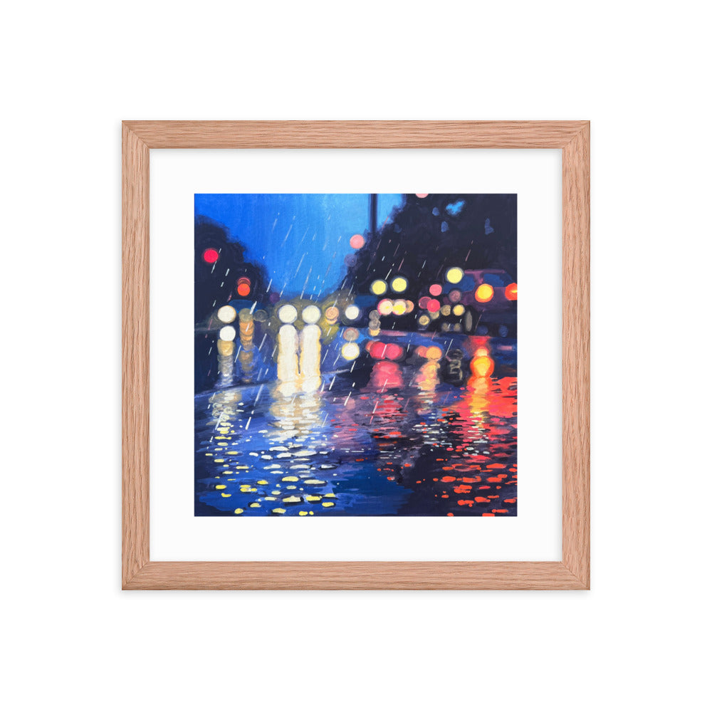 Twilight Rain Framed Print