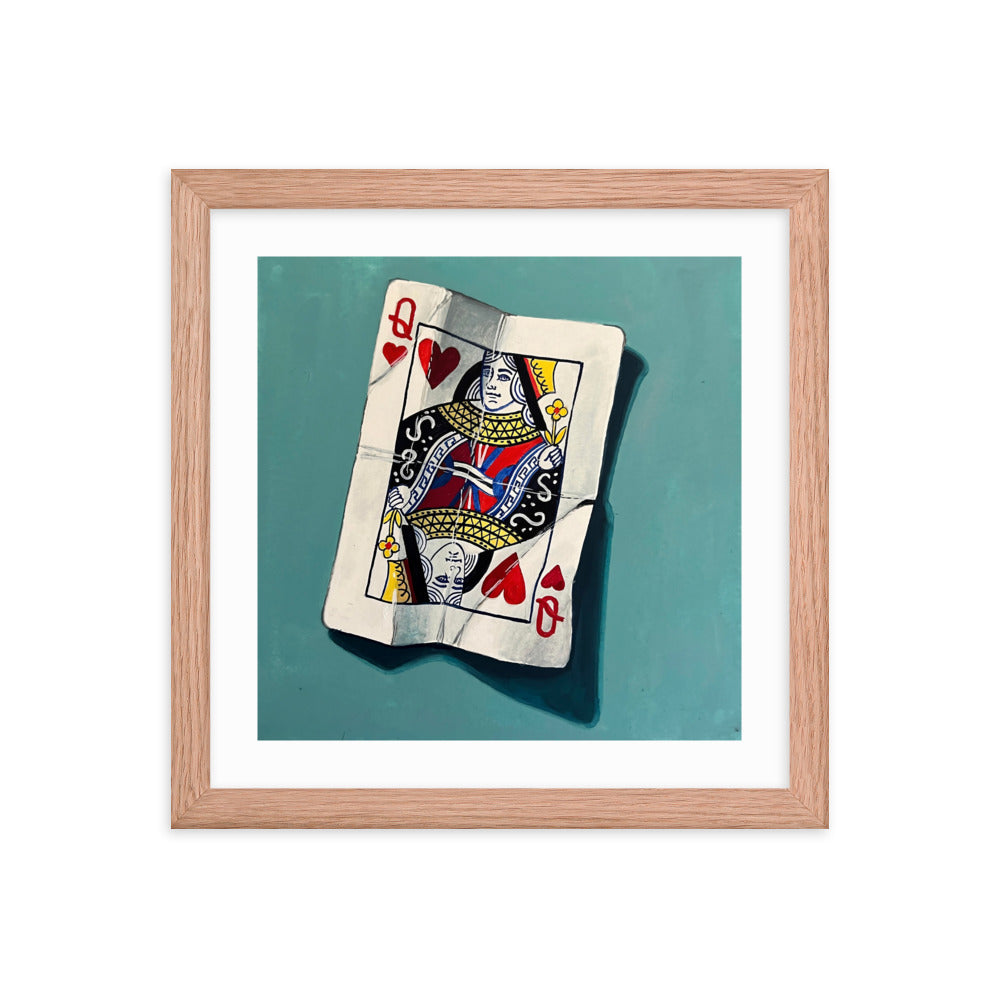 Queen of Hearts Framed Print