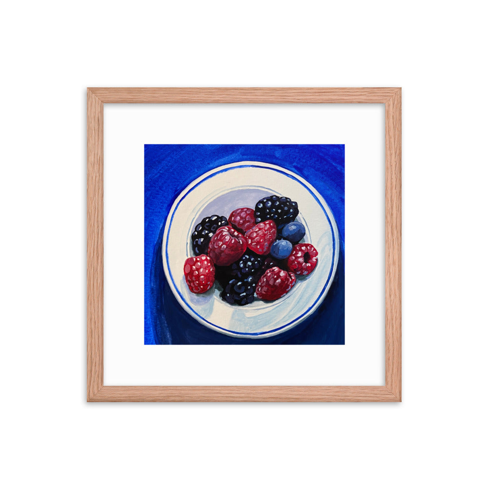 Bowl of Berries Framed Print