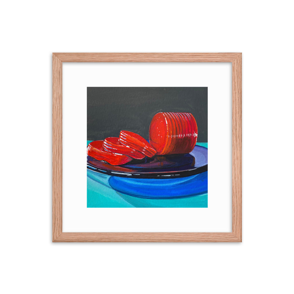 Cranberry Sauce Framed Print