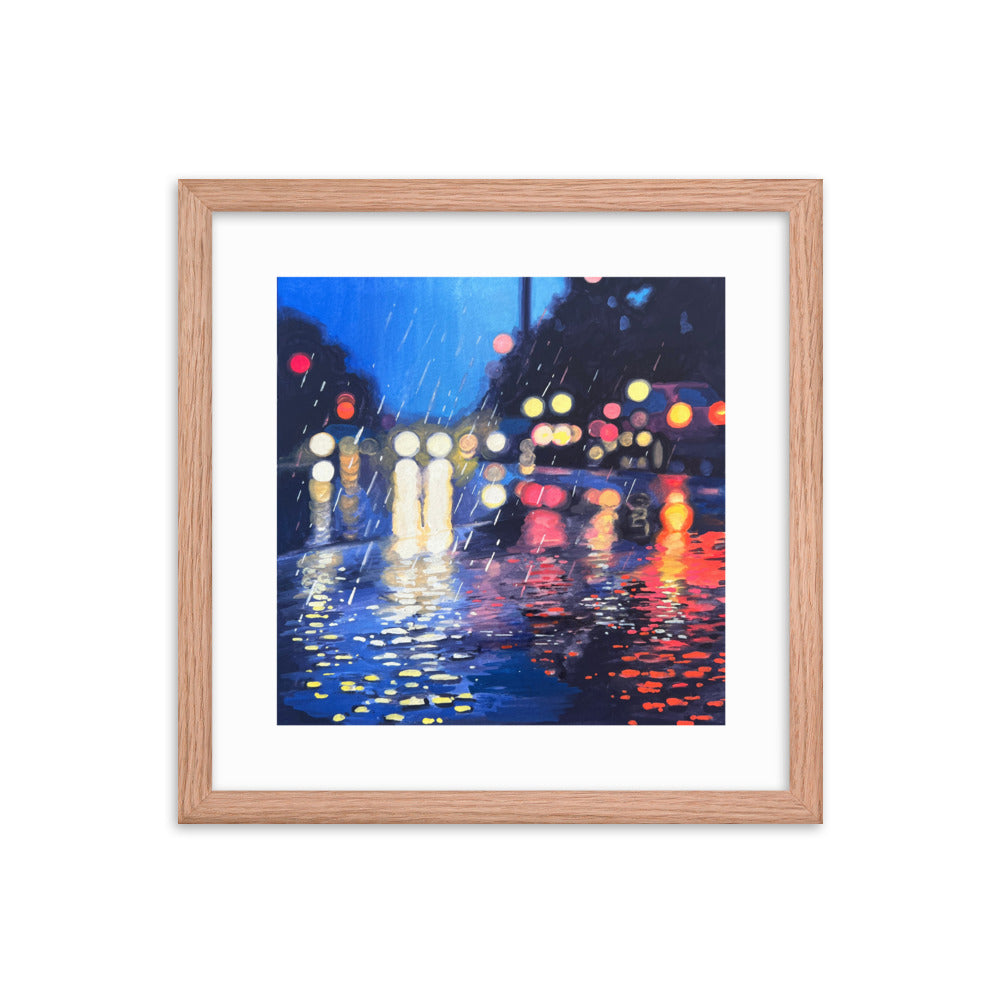 Twilight Rain Framed Print