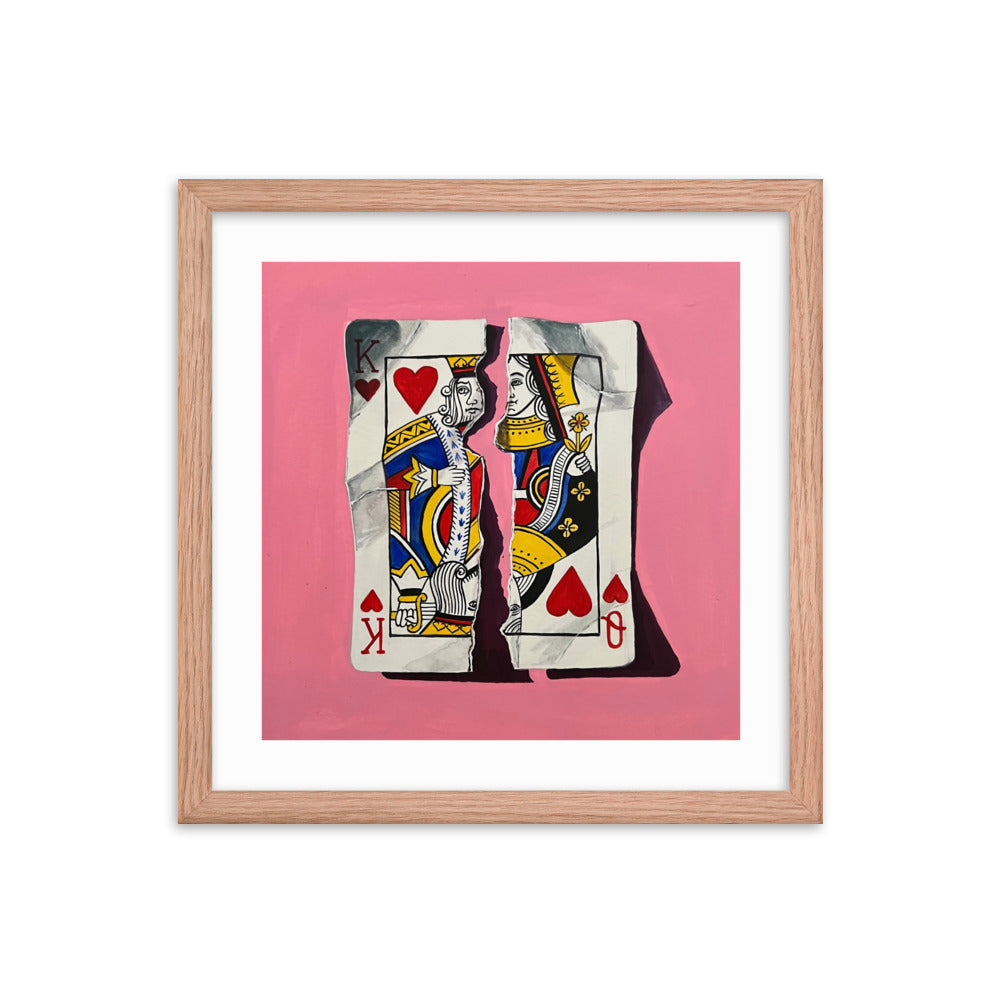 Pair of Hearts Framed Print
