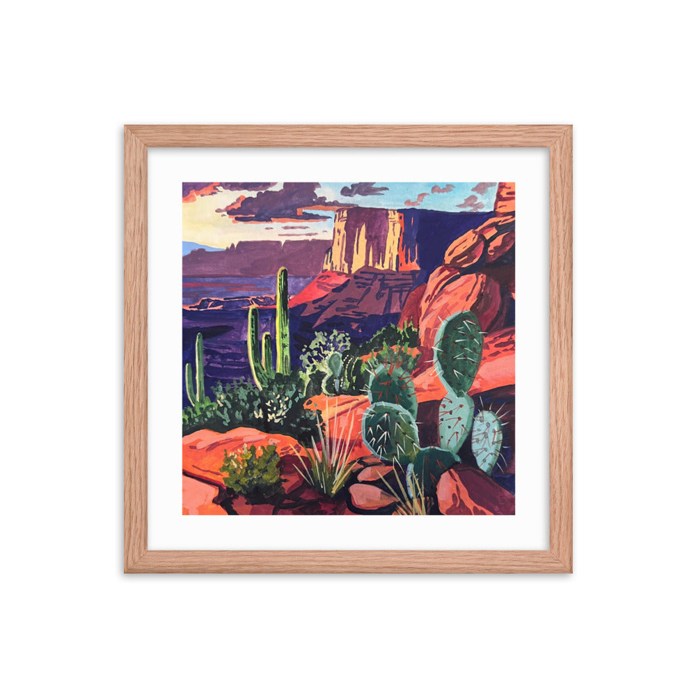 Red Rock Landscape Framed Print