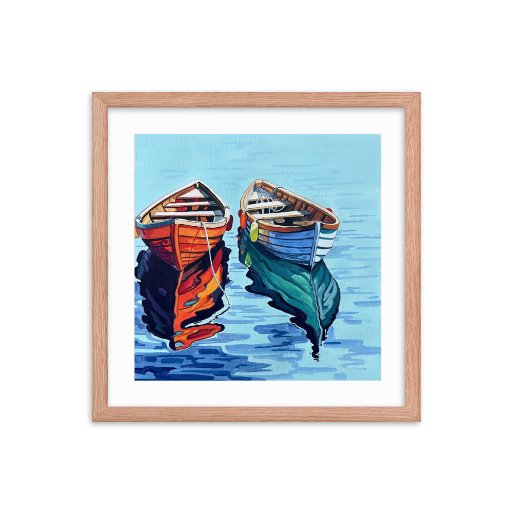 Boats on the Water Framed Print