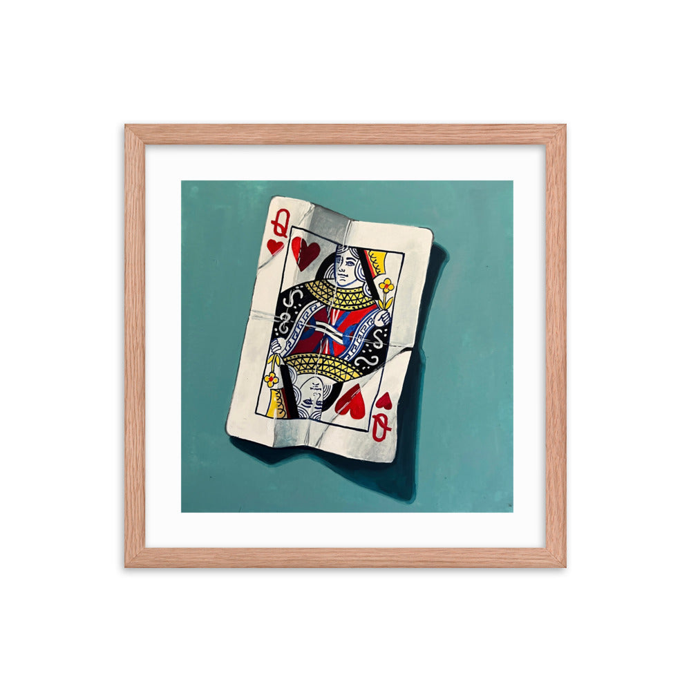 Queen of Hearts Framed Print