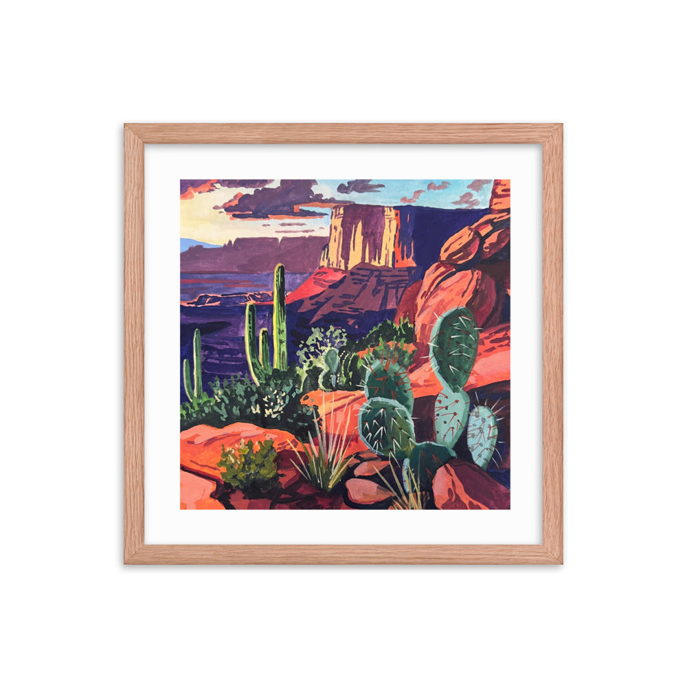 Red Rock Landscape Framed Print